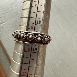 Taxco 925 Sterling Silver Flower Ring Size 8.5